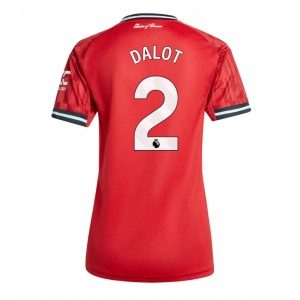 Fotbalové Dres Manchester United Diogo Dalot #2 Dámské Domácí Oblečení 2025-26 Krátký Rukáv